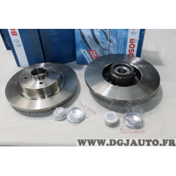 Jeu 2 disques de frein arriere plein 274mm diametre avec roulement de roue bague ABS Bosch BD1126 0986479277 pour renault grand 