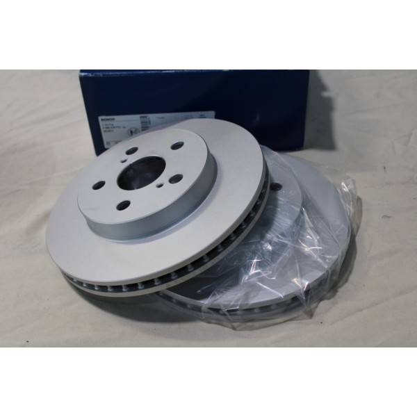 Jeu 2 disques de frein avant ventilé 255mm diametre Bosch BD2817 0986479F72 pour toyota prius 4 IV XW50 W52 