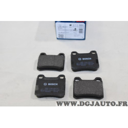 Jeu 4 plaquettes de frein arriere montage teves Bosch 0986466871 BP697 pour mercedes 190 classe C et E W201 W124 W202 