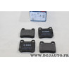 Jeu 4 plaquettes de frein arriere montage teves Bosch 0986466871 BP697 pour mercedes 190 classe C et E W201 W124 W202