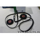 Kit courroies accessoire 4PK1070 + 3PK670 + 2 galets INA 529022810 pour nissan micra K12 note E11 1.0 1.2 1.4 essence