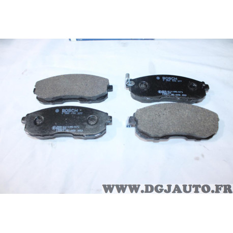 Lot 4 plaquettes de frein avant montage sumitomo Bosch BP1189 0986494277 pour nissan maxima J30 tiida C11 200SX S13 altima L31 