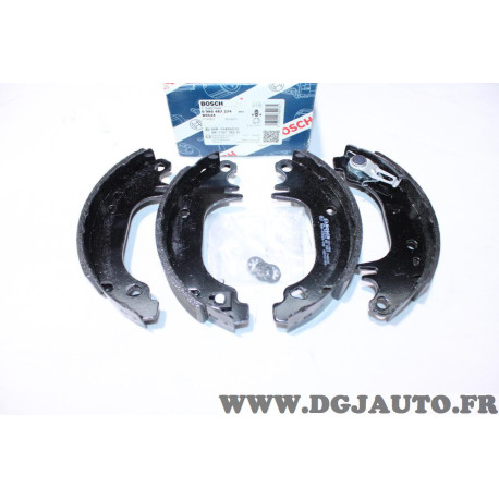 Jeu 4 machoires de frein arriere 180x32mm montage bendix Bosch 0986487274 BS524 pour citroen AX saxo peugeot 106 205 306 309 