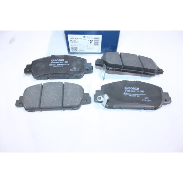 Jeu 4 plaquettes de frein avant montage akebono Bosch BP1947 0986494773 pour honda HR-V HRV RU RV 