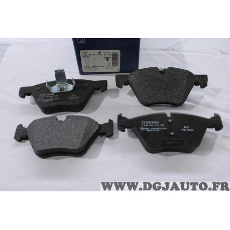 Jeu 4 plaquettes de frein avant montage teves Bosch 0986494118 BP1028 pour BMW serie 3 5 X1 Z4 E60 E61 E84 E89 E90 E91 E92 E93 
