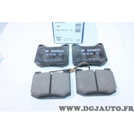 Jeu 4 plaquettes de frein montage lucas Bosch 0986494938 pour peugeot 504 