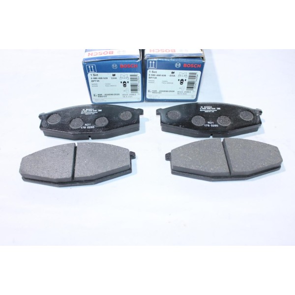 Jeu 4 plaquettes de frein avant montage sumitomo Bosch BP730 0986468630 pour nissan 280ZX patrol W260 W160 K160 K260 Y60 urvan 