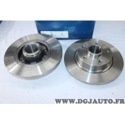 Jeu 2 disques de frein arriere plein (roulement non inclus) 274mm diametre Bosch 0986479682 pour renault grand scenic 3 III 