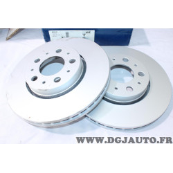 Jeu 2 disques de frein avant ventilé 286mm diametre Bosch 0986479210 BD1077 pour volvo S60 V70 XC70 