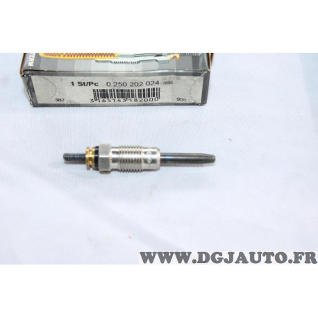 Lot 2 bougies de prechauffe Bosch 0250202024 pour renault clio 1 express megane 1 1.9D 1.9 D diesel 