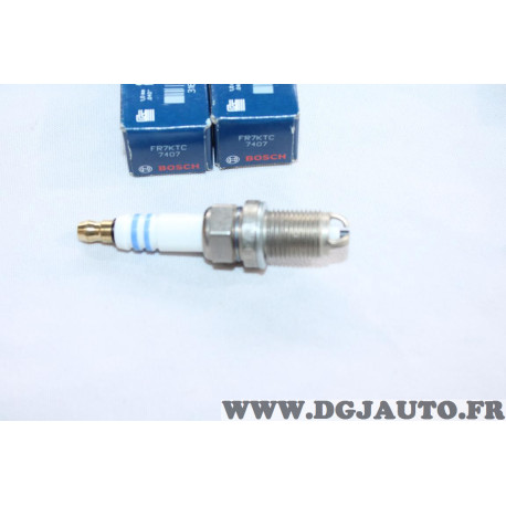Lot 2 bougies allumage Bosch FR7KTC 7407 0242235766 pour mercedes classe C E SLK CLK W202 W210 R170 C208 