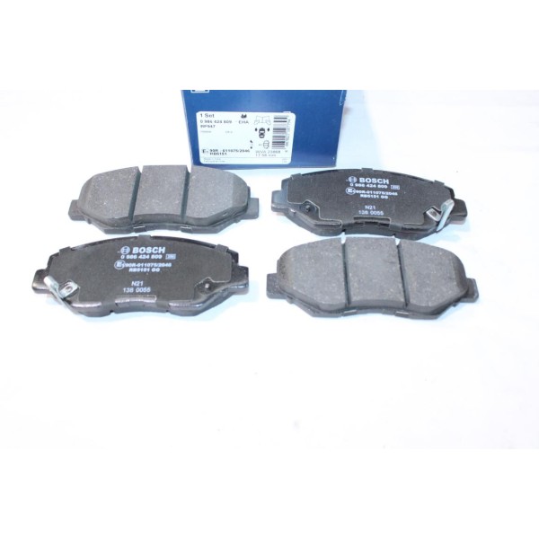 Jeu 4 plaquettes de frein avant montage akebono Bosch BP947 0986424809 pour honda CR-V CRV RD civic FB FG FC FK 