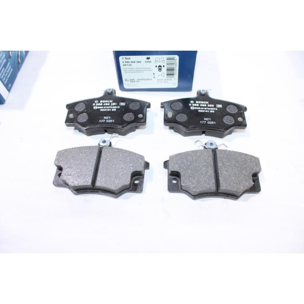 Jeu 4 plaquettes de frein avant montage lucas Bosch BP720 0986468380 pour alfa romeo 145 146 155 spider fiat 124 sport regata 