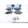 Lot 4 plaquettes de frein arriere montage bosch Bosch BP246 0986494014 pour opel astra G zafira A