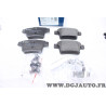Jeu 4 plaquettes de frein arriere montage bendix Bosch BP986 0986494076 pour ford mondeo 3 III jaguar X-type Xtype