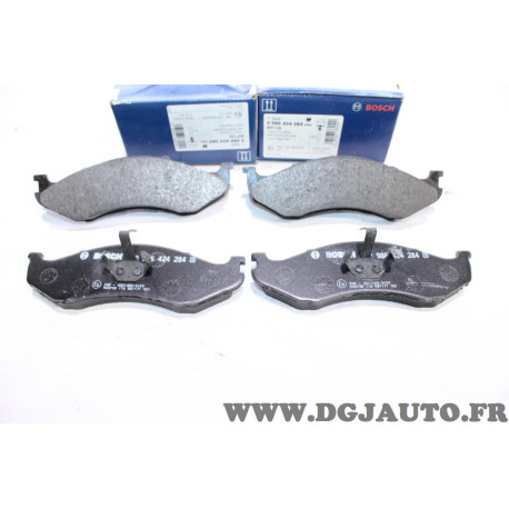 Jeu 4 plaquettes de frein avant montage kelsey hayes Bosch 0986424284 BP139 pour jeep wrangler cherokee et grand cherokee 