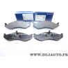 Jeu 4 plaquettes de frein avant montage kelsey hayes Bosch 0986424284 BP139 pour jeep wrangler cherokee et grand cherokee