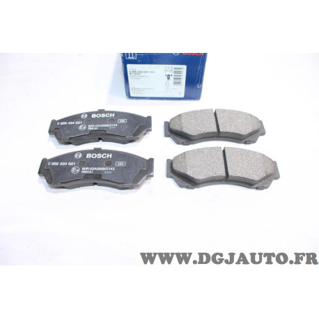 Jeu 4 plaquettes de frein avant montage lucas Bosch 0986494681 pour rover cityrover tata 