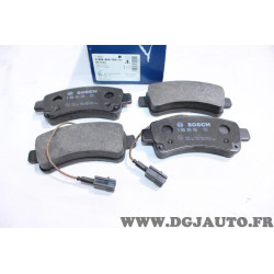 Jeu 4 plaquettes de frein arriere montage Bosch 0986494765 pour citroen jumper fiat ducato 3 III opel movano C peugeot boxer 