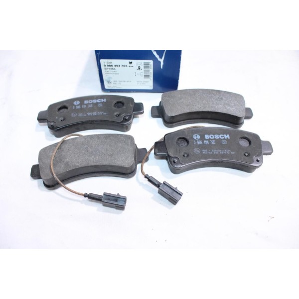 Jeu 4 plaquettes de frein arriere montage Bosch 0986494765 pour citroen jumper fiat ducato 3 III opel movano C peugeot boxer 