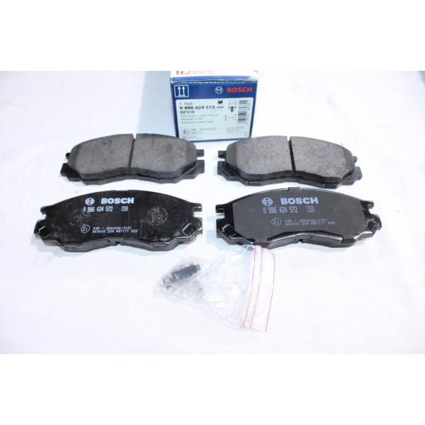 Lot 4 plaquettes de frein avant montage akebono Bosch BP319 0986424572 pour toyota land cruiser prado mitsubishi L200 L300 L400 