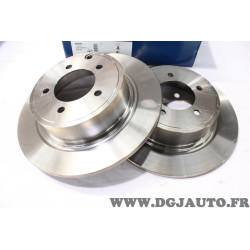 Jeu 2 disques de frein arriere plein 302mm diametre Bosch BD1742 0986479R07 pour chrysler sebring dodge caliber avenger jeep 