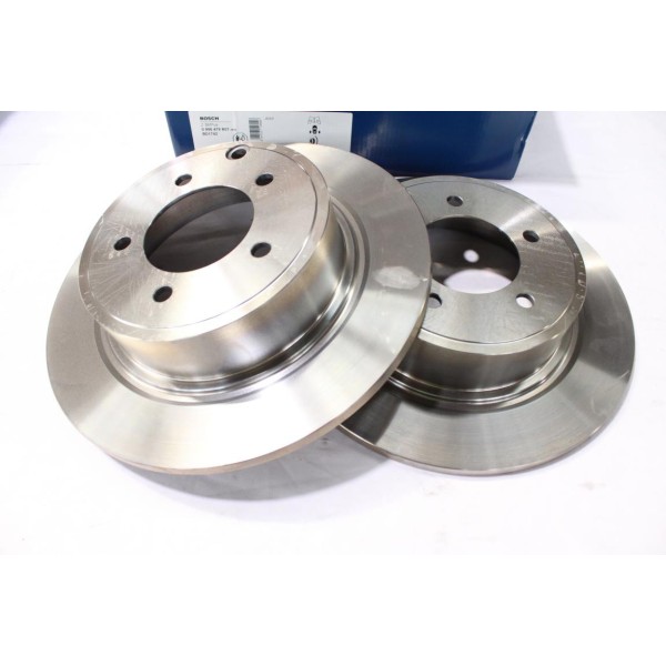 Jeu 2 disques de frein arriere plein 302mm diametre Bosch BD1742 0986479R07 pour chrysler sebring dodge caliber avenger jeep 