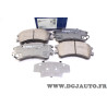 Jeu 4 plaquettes de frein avant montage akebono Bosch BP340 0986494079 pour mazda 6 GG GY