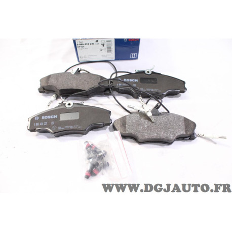 Jeu 4 plaquettes de frein avant montage TRW Bosch 0986424227 BP105 pour peugeot 406 