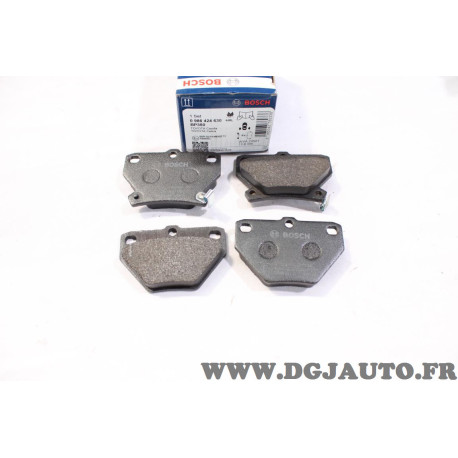 Lot 4 plaquettes de frein arriere montage akebono Bosch BP350 0986424630 pour toyota corolla E110 E120 verso E121 yaris P1 P2 