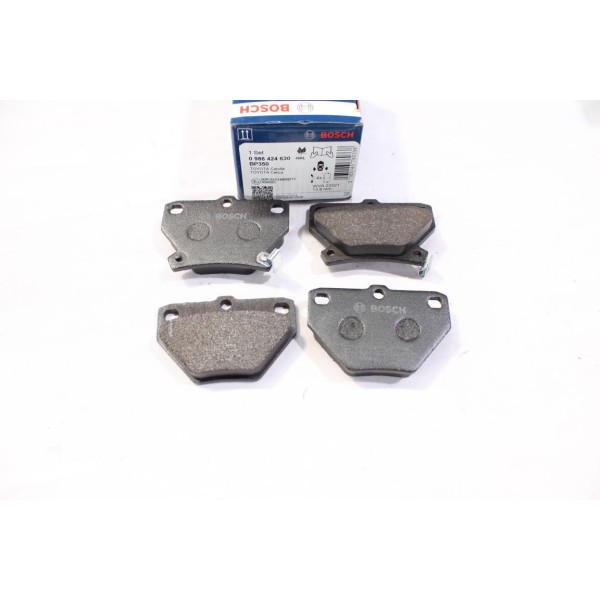 Lot 4 plaquettes de frein arriere montage akebono Bosch BP350 0986424630 pour toyota corolla E110 E120 verso E121 yaris P1 P2 