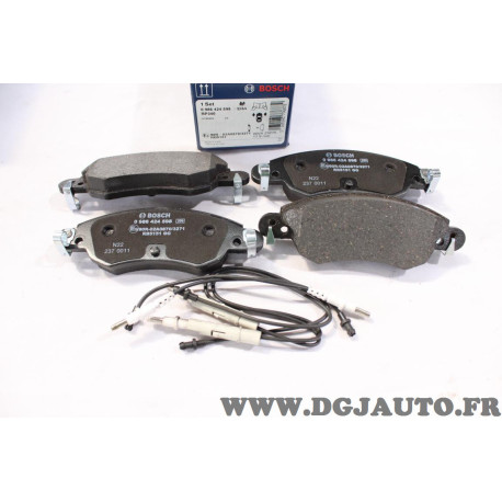 Jeu 4 plaquettes de frein avant montage bendix Bosch 0986424598 BP340 pour citroen C5 
