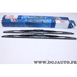 Jeu 2 balais essuie glace 2x 650mm avec gicleur lave glace Bosch 657S 3397118334 pour citroen C8 fiat ulysse 2 II lancia phedra 
