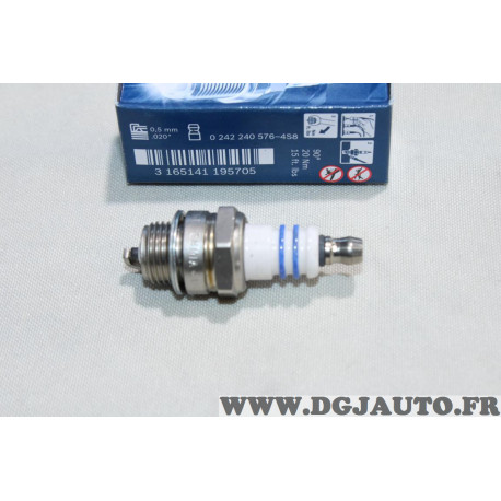 Bougie allumage tronconneuse debroussailleuse tondeuse Bosch WSR6F 0242240576 moteur husqvarna honda 