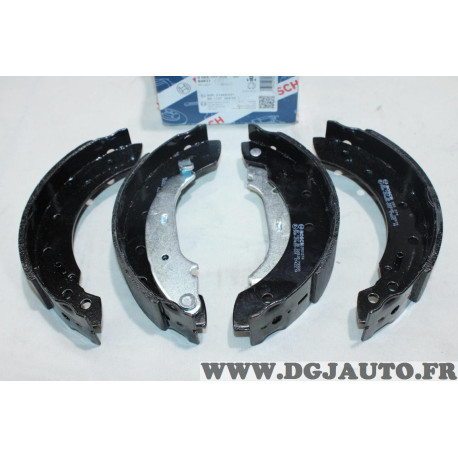 Jeu 4 machoires de frein arriere 203x39mm montage lucas Bosch BS827 0986487585 pour citroen ZX saxo xsara dacia logan sandero 