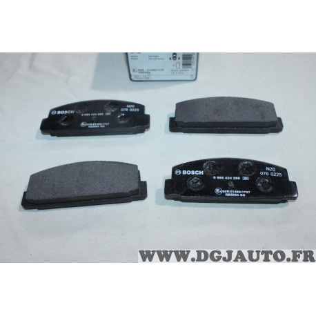 Jeu 4 plaquettes de frein arriere montage sumitomo Bosch BP144 0986424295 pour mazda 323 626 RX7 