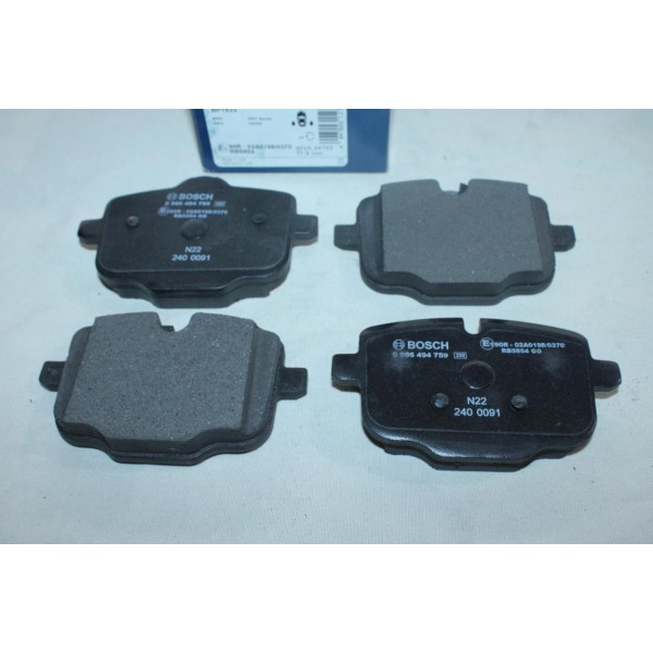 Jeu 4 plaquettes de frein arriere montage girling Bosch BP1933 0986494759 pour BMW serie 3 4 5 6 7 8 X3 X4 X5 X6 X7 F06 F11 F12 