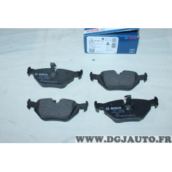 Jeu 4 plaquettes de frein arriere montage teves Bosch BP252 0986424484 pour BMW serie 3 Z1 E30 E36 E46 Z4 E85 E86 MG ZT ZTT 