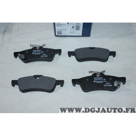 Jeu 4 plaquettes de frein arriere montage teves Bosch BP1734 0986494719 pour honda civic 9 IX FK 