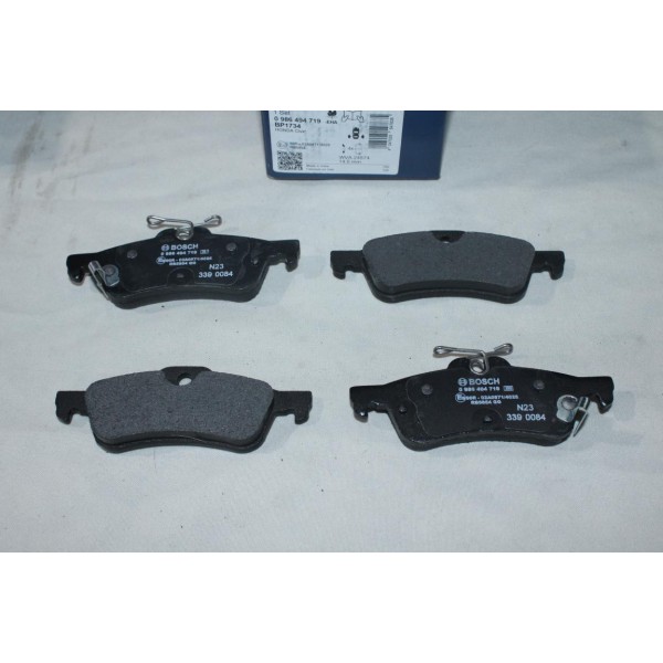Jeu 4 plaquettes de frein arriere montage teves Bosch BP1734 0986494719 pour honda civic 9 IX FK 