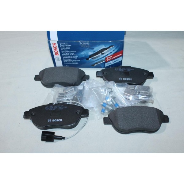 Jeu 4 plaquettes de frein avant montage bendix Bosch BP338 0986424596 pour fiat stilo idea grande punto bravo 2 II doblo 3 III 