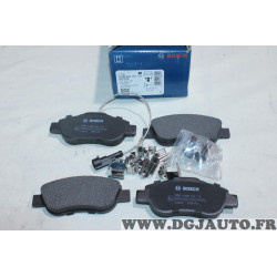 Jeu 4 plaquettes de frein avant montage bendix Bosch BP1024 0986494114 pour fiat 500 panda 2 II ford ka 2 II 