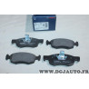 Jeu 4 plaquettes de frein avant montage teves Bosch BP1107 0986494197 pour dacia logan