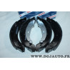 Jeu 4 machoires de frein arriere 203x39mm montage girling Bosch BS827 0986487585 pour citroen ZX saxo xsara dacia logan sandero