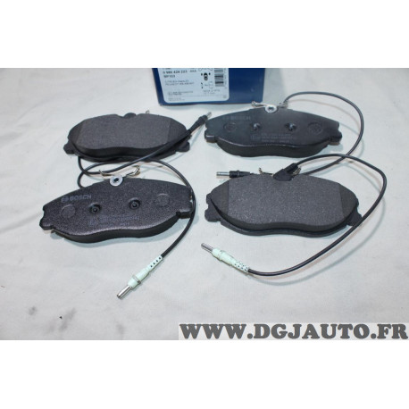 Jeu 4 plaquettes de frein avant montage girling Bosch BP103 0986424223 pour citroen ZX xsara peugeot 306 406 607 