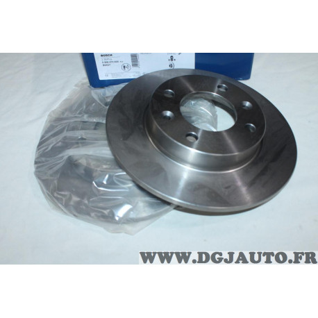 Lot 2 disques de frein arriere plein 247mm diametre Bosch 0986478608 BD527 pour citroen C2 C3 C4 berlingo 1 xsara picasso 