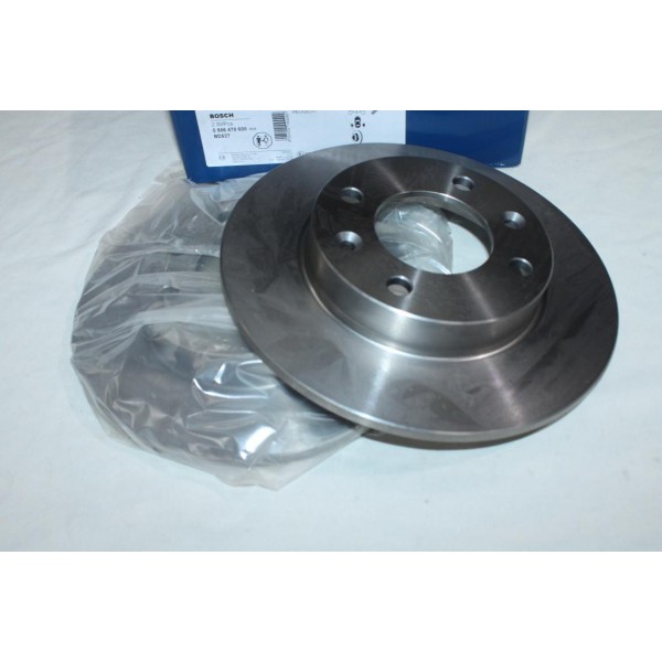 Lot 2 disques de frein arriere plein 247mm diametre Bosch 0986478608 BD527 pour citroen C2 C3 C4 berlingo 1 xsara picasso 