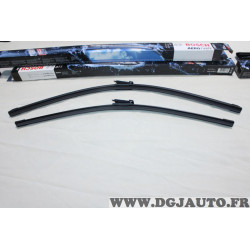 Lot 2 balais essuie glace 70cm + 60cm souple aerotwin Bosch A965S 3397118965 pour citroen C4 opel astra K peugeot 307 CC 