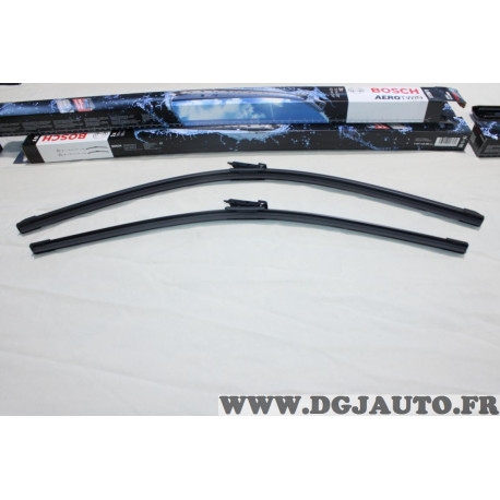 Lot 2 balais essuie glace 70cm + 60cm souple aerotwin Bosch A965S 3397118965 pour citroen C4 opel astra K peugeot 307 CC 