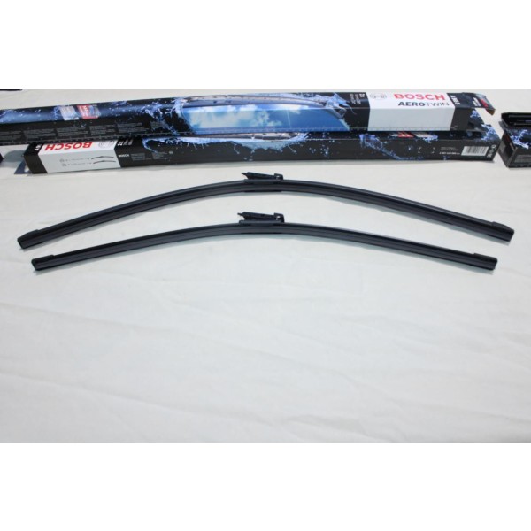 Lot 2 balais essuie glace 70cm + 60cm souple aerotwin Bosch A965S 3397118965 pour citroen C4 opel astra K peugeot 307 CC 